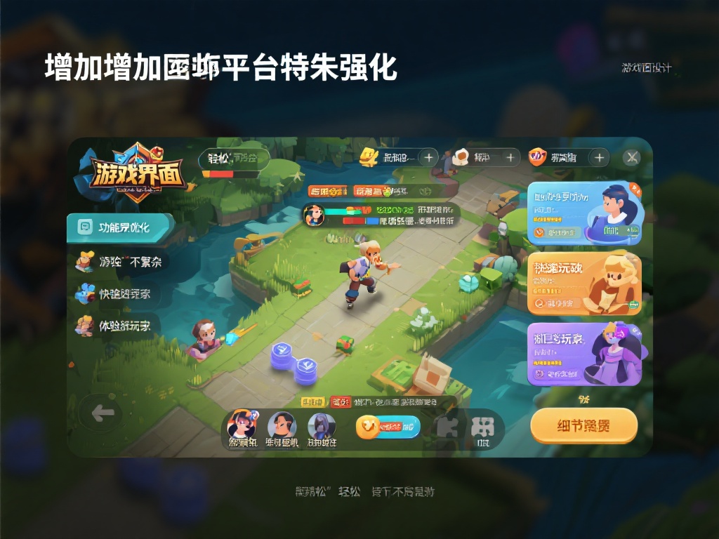 此外，平台特别强化了游戏界面的设计与功能优化。清晰